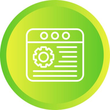 tarayıcı web simgesi, vektör illüstrasyonu 