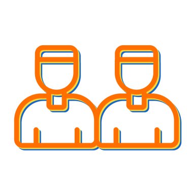 Kullanıcı simgesinin vektör illüstrasyonu