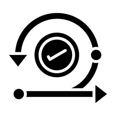 Görselleştirilmiş Basit Özyineleme Simgesi Beyaz Arkaplanda İzole Edildi 