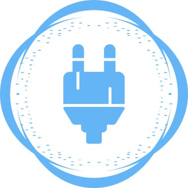 elektrik dolgu simgesi web illüstrasyonu