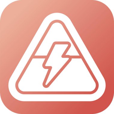 Uyarı levhası. Web simgesi vektör illüstrasyonu