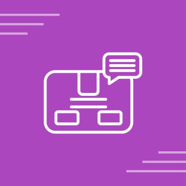 Skype sohbet simgesi, vektör illüstrasyonu