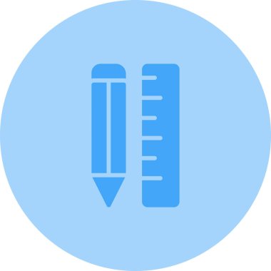 Kırtasiye simgesi, basit vektör illüstrasyonu 