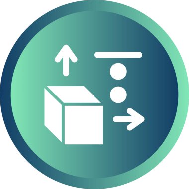 Üç boyutlu tasarım. Web simgesi basit illüstrasyon