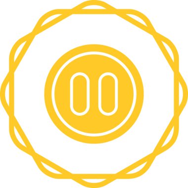 Duraklat düğmesine simge vektör çizim