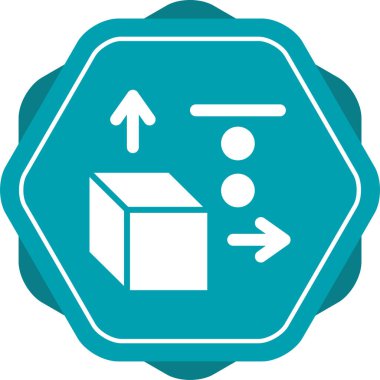 Üç boyutlu tasarım. Web simgesi basit illüstrasyon