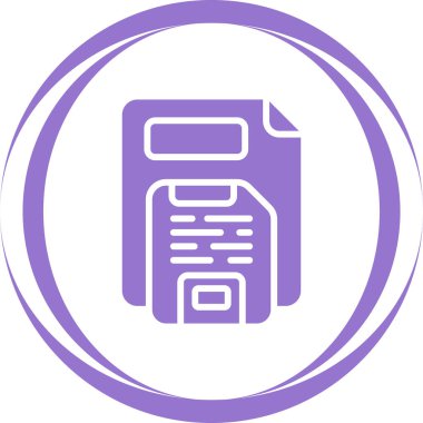 Kaydet düğmesi simgesinin vektör illüstrasyonu