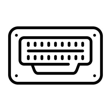 Modern hdmi simgesinin vektör çizimi