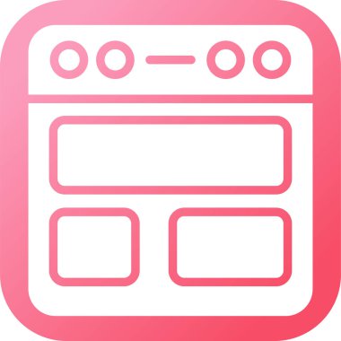 tarayıcı simgesi vektör illüstrasyonu