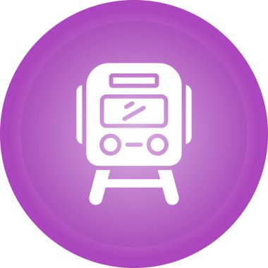 tren. Web simgesi basit illüstrasyon