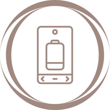 Pil Düşük Ağ simgesi, basit vektör illüstrasyonu