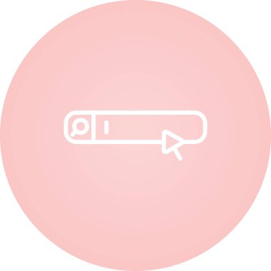 Arama Motoru simgesi, vektör illüstrasyonu basit tasarım