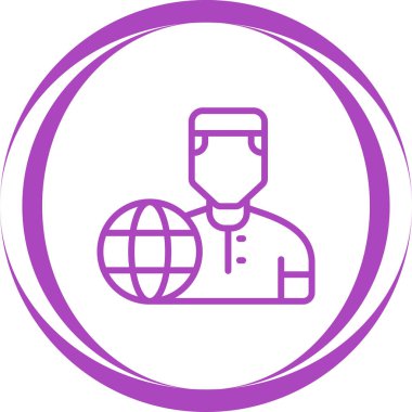 kullanıcı. Web simgesi basit illüstrasyon