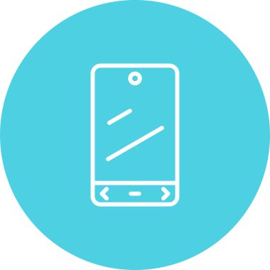 akıllı telefon simgesi, vektör illüstrasyonu basit tasarım