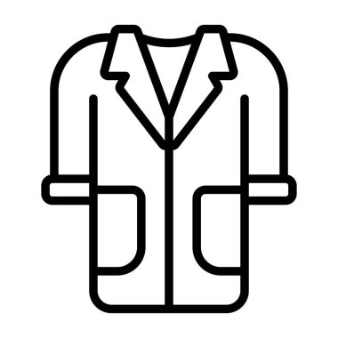 doktor önlüğü ikon vektör illüstrasyonu