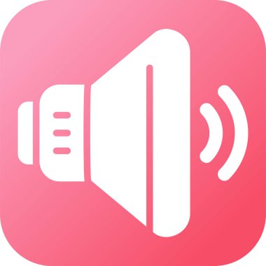 ses hoparlörü simgesi, web illüstrasyonu