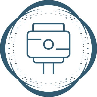 simple linear picture of Magsafe icon clipart