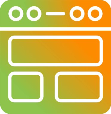 tarayıcı simgesi vektör illüstrasyonu