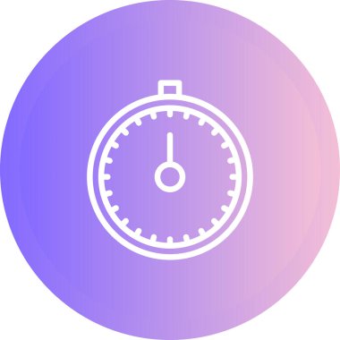 Kronometre Web simgesi basit illüstrasyon
