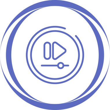 Video Hızlı İleri Düğmesi modern simgesinin vektör illüstrasyonu