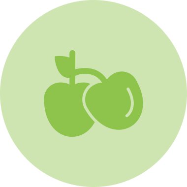 kiraz ikonu web basit illüstrasyon