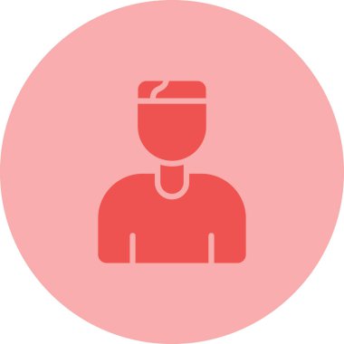 kullanıcı. Web simgesi basit illüstrasyon