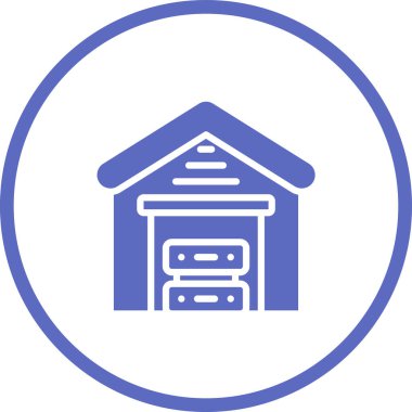 Veri Deposu Web simgesi basit illüstrasyon