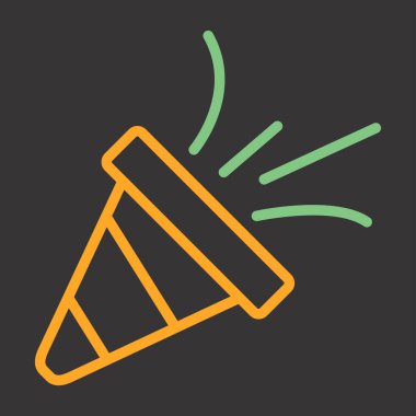 Modern Konfeti simgesinin vektör çizimi    