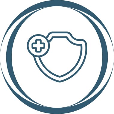 Kalkan, Koruma, Güvenlik Simgesi Vektör İllüstrasyonu