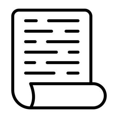 Curl simgesi ile Sayfanın vektör simgesi 