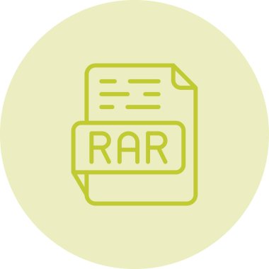 rar file format icon symbol web illustration clipart