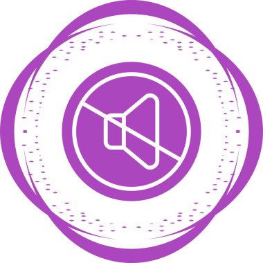 hoparlör simgesi, vektör illüstrasyonunu kapat