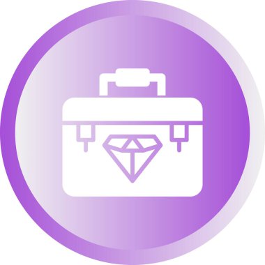 Elmas ikonu. Elmas tabela düz stil. Gemstone ikonu. Elmas logo tasarımı. Vektör çizimi. EPS 10