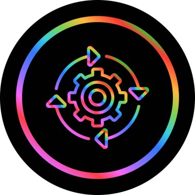 Devamlı Bütünleşme simgesi vektör illüstrasyonu