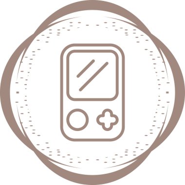 vektör Oyun Konsolu simgesi, basit illüstrasyon