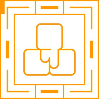 Buz ağı ikonu vektör illüstrasyonu 