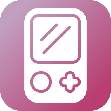 vektör Oyun Konsolu simgesi, basit illüstrasyon