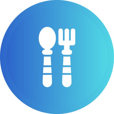 Çatal ve Bıçak Simgesi. Beyaz Arkaplanda Çatal-bıçak İşareti İzole Edildi 