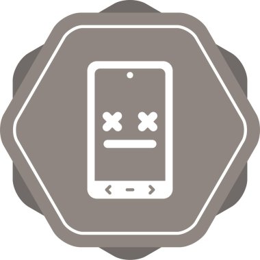 Ölü telefon simgesi vektör illüstrasyon tasarımı