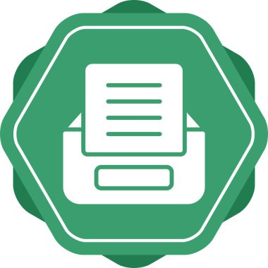 Dizin ikonu vektör illüstrasyonundaki belgeyi arşivle