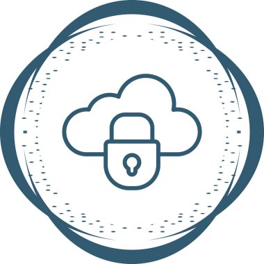 Özel Bulut simgesi, basit tasarım