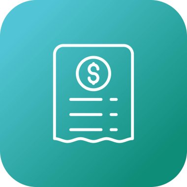 fatura simgesi, vektör illüstrasyonu basit tasarım