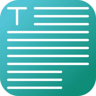 Typography simgesinin vektör illüstrasyonu