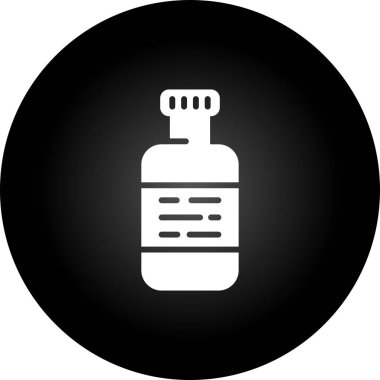   şişe ağ simgesi basit illüstrasyon