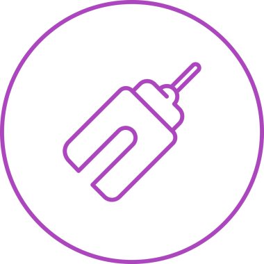 elektrik dolgu simgesi web illüstrasyonu