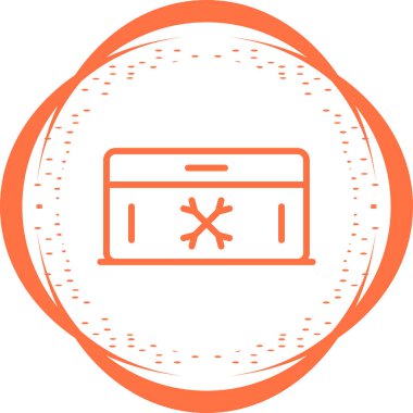 Dondurucu simgesi, vektör illüstrasyonu basit tasarım