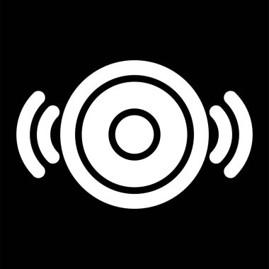 ses müzik simgesi, vektör illüstrasyonu 