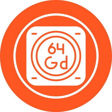 Periyodik tablo ağının kimyasal elementi basit illüstrasyon