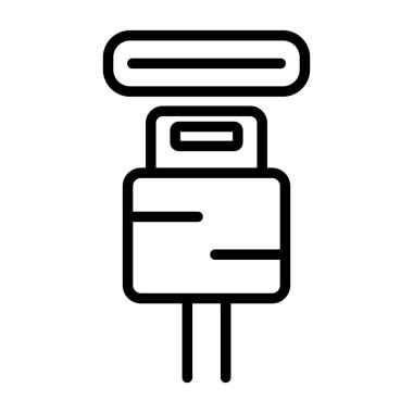 elektrik dolgu simgesi web illüstrasyonu