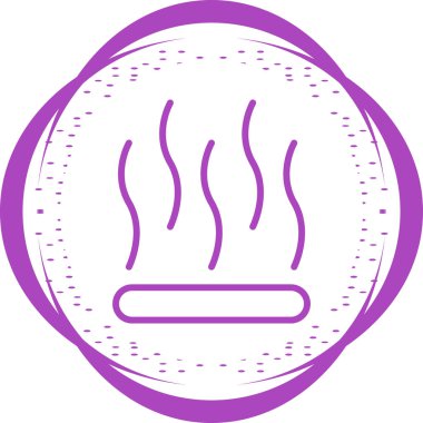 duman sinyali simgesi, web illüstrasyonu